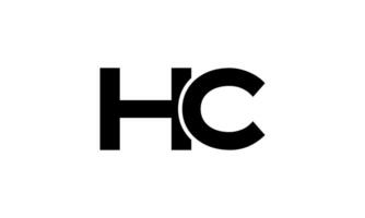 carta hc logotipo Projeto. inicial carta hc logotipo dentro whit fundo. livre vetor