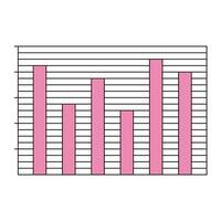 elementos do uma matemática problema. apoiando elementos dentro matemático problemas dentro estatístico material. Barra gráfico e linha ícone. linear símbolo Estatisticas. vetor ilustração.