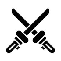 laser espada vetor glifo ícone para pessoal e comercial usar.