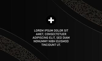 fundo de apresentação de negócios de luxo preto moderno vetor