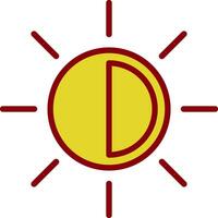 design de ícone de vetor de sol