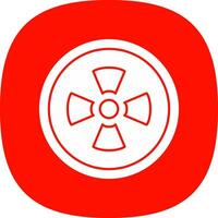 design de ícone de vetor radioativo