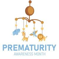 prematuridade consciência mês é observado cada ano dentro novembro vetor
