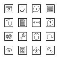 Conjunto de vetor SEO Search Engine Optimization Icons