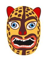 mexicano jaguar mascarar. vetor isolado ilustração