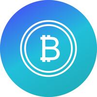 Ícone de vetor de Bitcoin