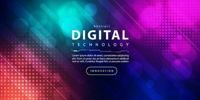 abstrato digital tecnologia futurista o circuito azul roxa fundo, cyber Ciência tecnologia, inovação comunicação futuro, ai grande dados, Internet rede conexão, nuvem oi-tech ilustração vetor