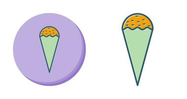 ícone de vetor de cone de sorvete