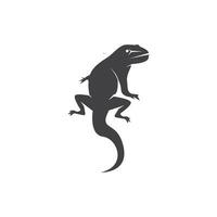 lagarto ícone silhueta logotipo símbolo vetor