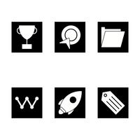 Conjunto de vetor SEO Search Engine Optimization Icons