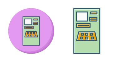 ícone de vetor de caixa eletrônico