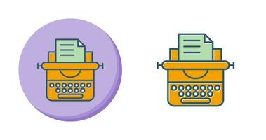 ícone de vetor de máquina de escrever
