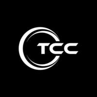 tcc carta logotipo projeto, inspiração para uma único identidade. moderno elegância e criativo Projeto. marca d'água seu sucesso com a impressionante isto logotipo. vetor