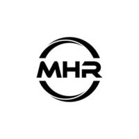 mhr carta logotipo projeto, inspiração para uma único identidade. moderno elegância e criativo Projeto. marca d'água seu sucesso com a impressionante isto logotipo. vetor