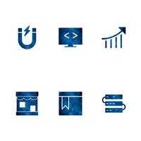 Conjunto de vetor SEO Search Engine Optimization Icons