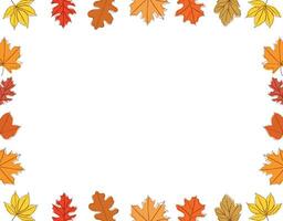 vetor fundo do outono folhagem. outono folhas. mão desenhado outono papel de parede para cartões, panfletos, cartazes, bandeiras, cobrir projeto, convite cartões, impressões e parede arte.