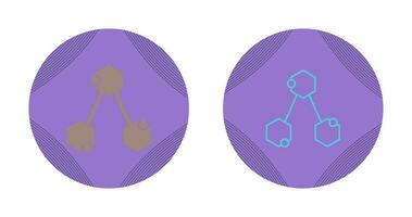 ícone de vetor de estrutura química