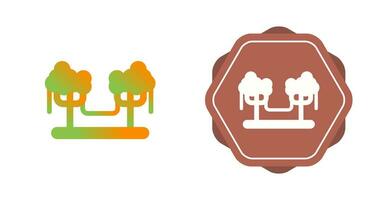 ícone de vetor de floresta tropical
