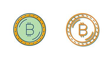 ícone de vetor de moeda bitcoin