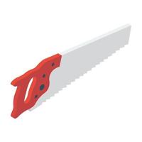 ferramenta de serra de carpinteiro vetor