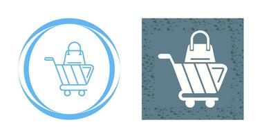 ícone de vetor de carrinho de compras