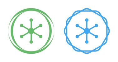 ícone de vetor de estrutura molecular