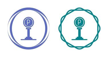 ícone de vetor de sinal de estacionamento