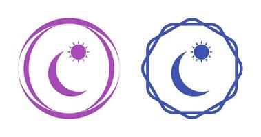 ícone de vetor de sol e planetas