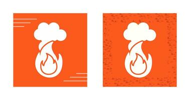 ícone de vetor de poluição de fogo