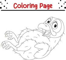 fofa crianças Peru coloração página vetor