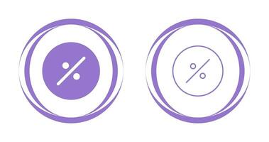 ícone de vetor de símbolo de porcentagem