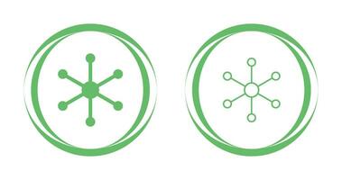 ícone de vetor de estrutura molecular