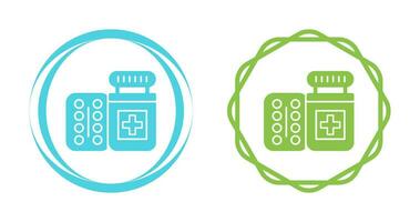 ícone de vetor de frasco de comprimidos