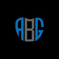 design criativo do logotipo da letra abg. Abg design exclusivo. vetor
