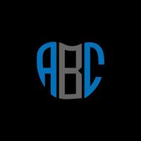 design criativo do logotipo da letra abc. Abc design exclusivo. vetor
