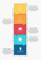 modelos de infográfico para ilustração vetorial de negócios. eps10 vetor