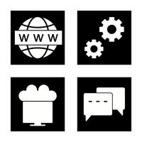 Conjunto de vetor SEO Search Engine Optimization Icons