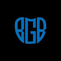 bgb carta logotipo criativo Projeto. bgb único Projeto. vetor