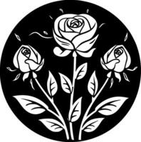 rosas, minimalista e simples silhueta - vetor ilustração