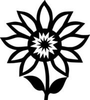 flor - minimalista e plano logotipo - vetor ilustração