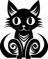 gato - minimalista e plano logotipo - vetor ilustração