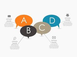 modelos de infográfico para ilustração vetorial de negócios. vetor