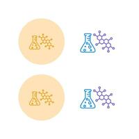 ícone de vetor de química