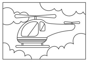 transporte veículo desenhando coloração livro página vetor