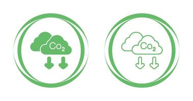 ícone de vetor de co2