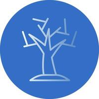 design de ícone de vetor de árvore seca