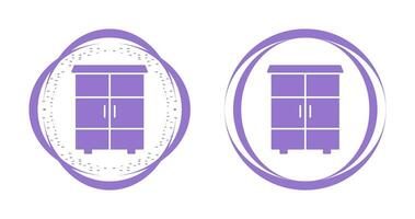 ícone de vetor de armário de prateleiras