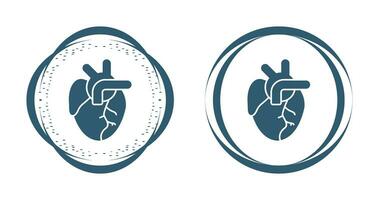 ícone de vetor de coração médico
