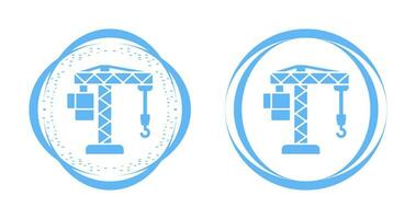 ícone de vetor de levantamento de guindaste