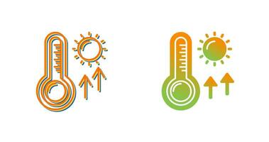 ícone de vetor de altas temperaturas